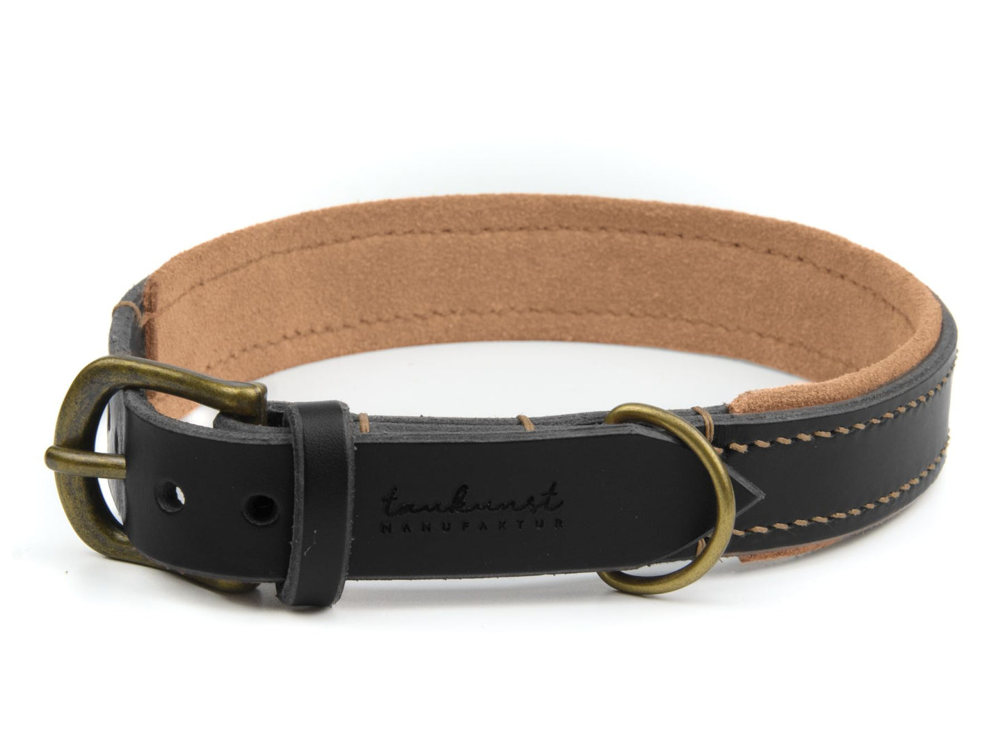 Lederhalsband 'Wildfang' Schwarz