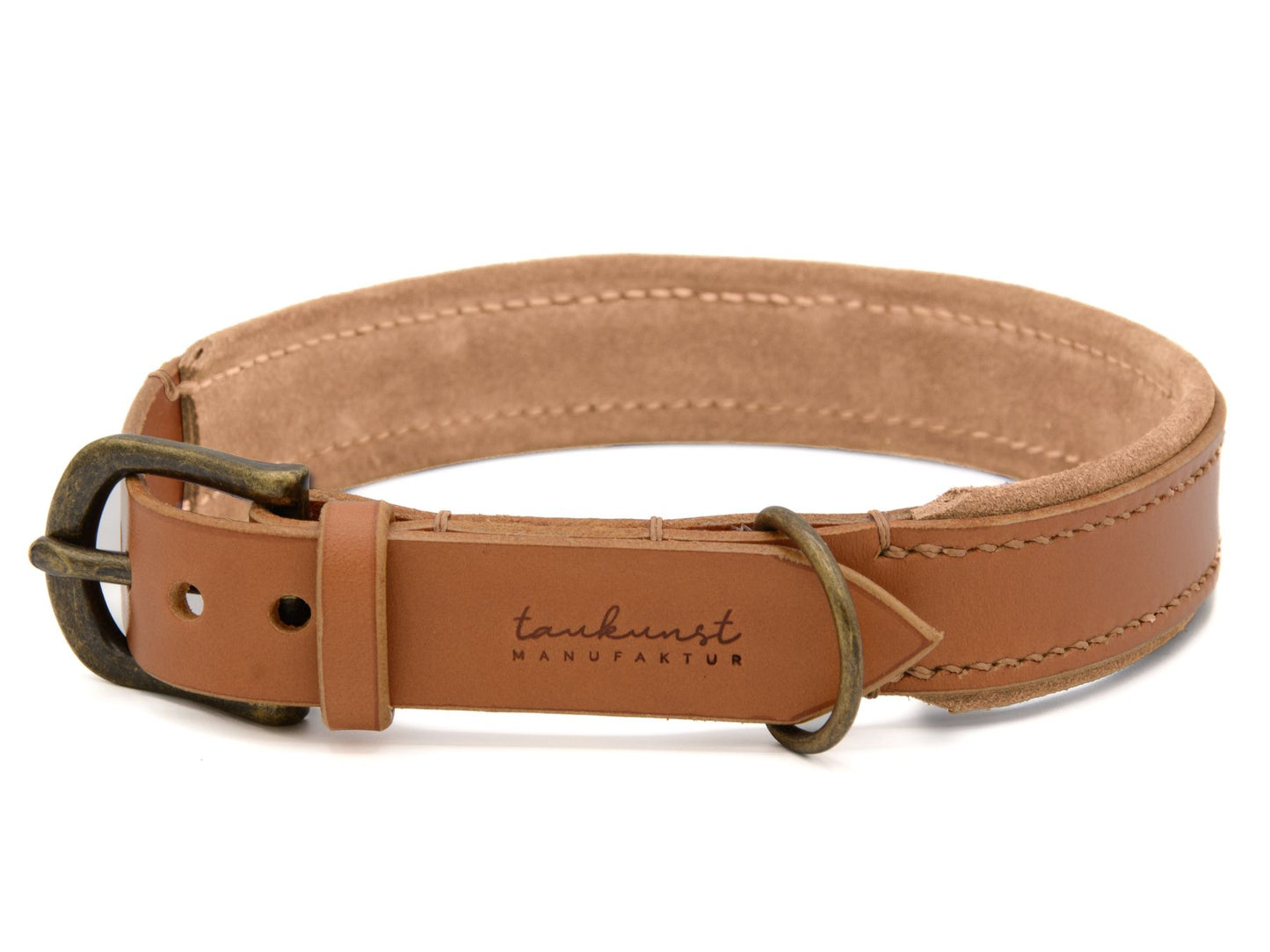 Lederhalsband 'Wildfang' Cognac