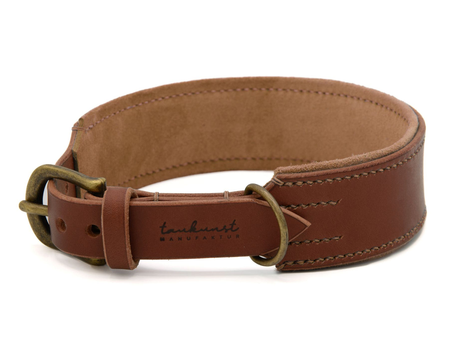 Lederhalsband 'Wildfang' Braun
