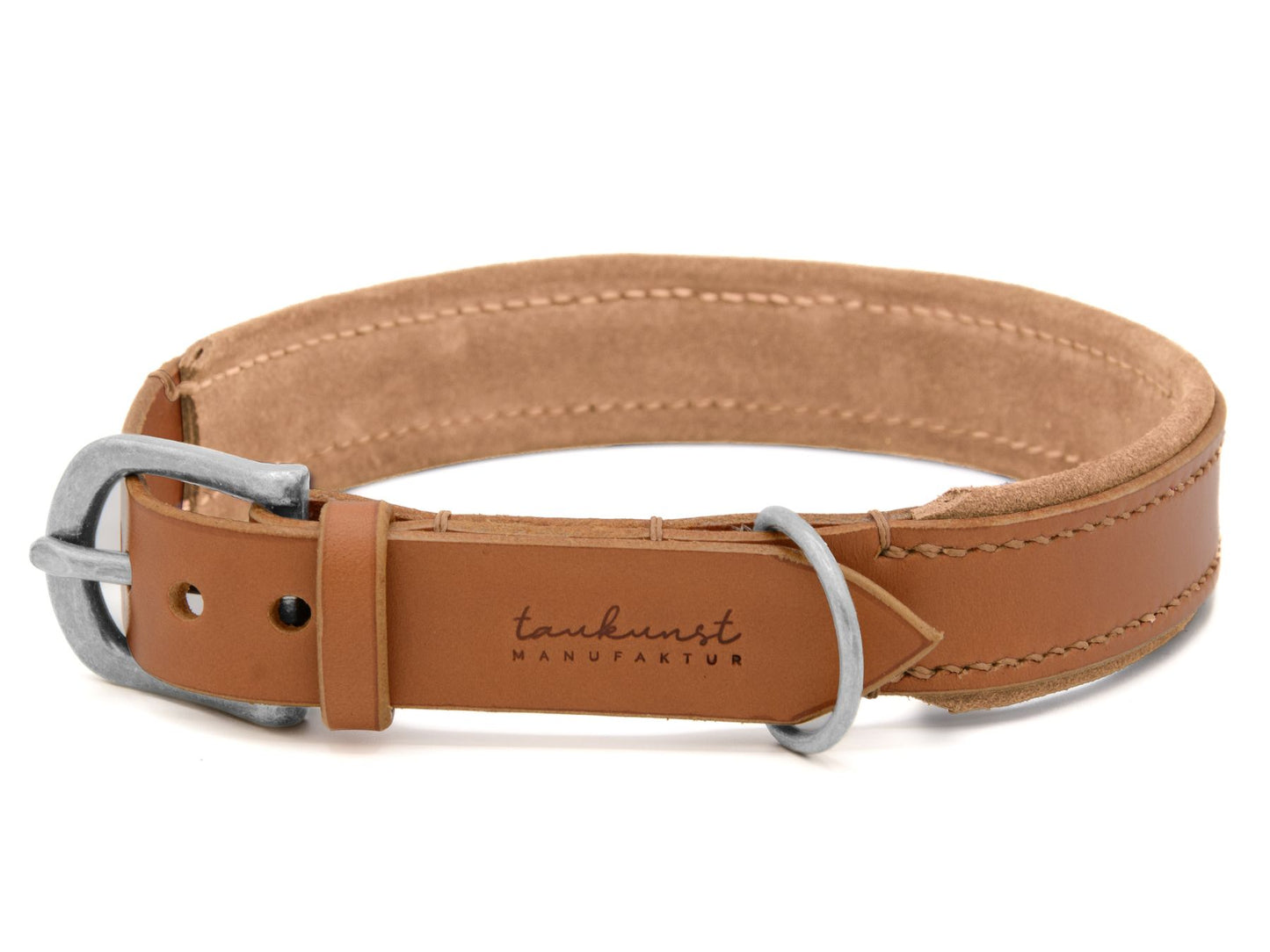 Lederhalsband 'Wildfang' Cognac