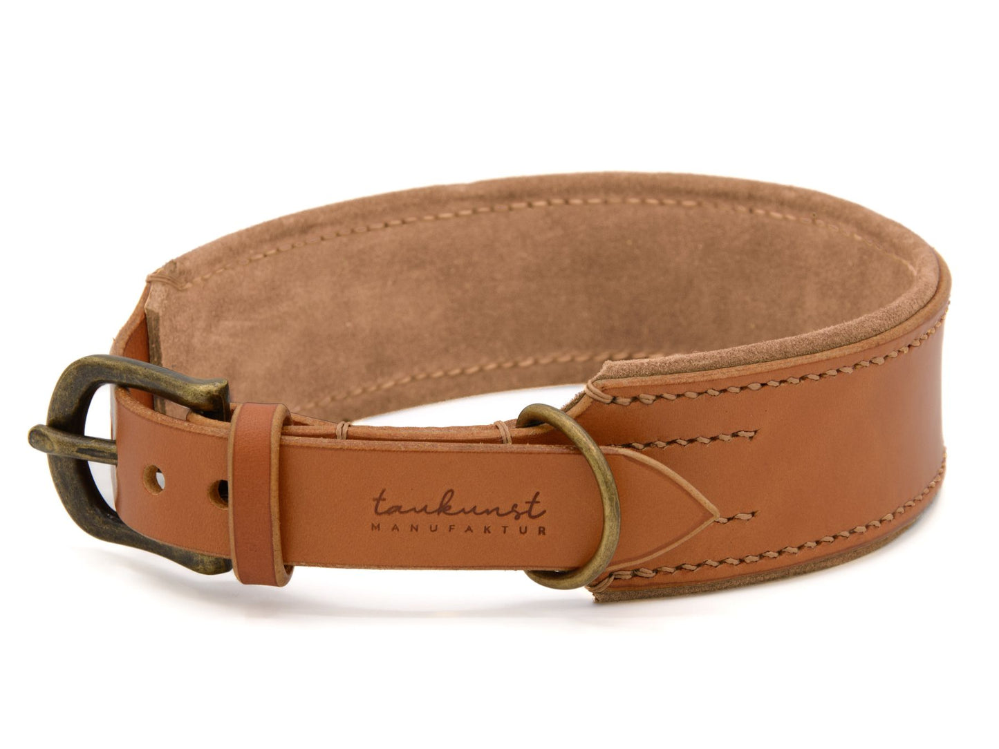 Lederhalsband 'Wildfang' Cognac