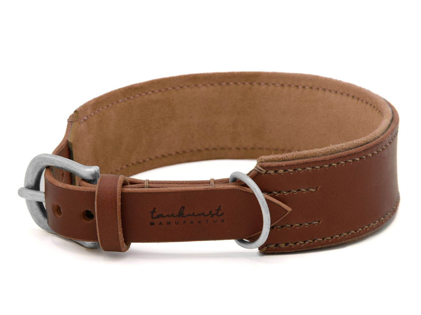 Lederhalsband 'Wildfang' Braun