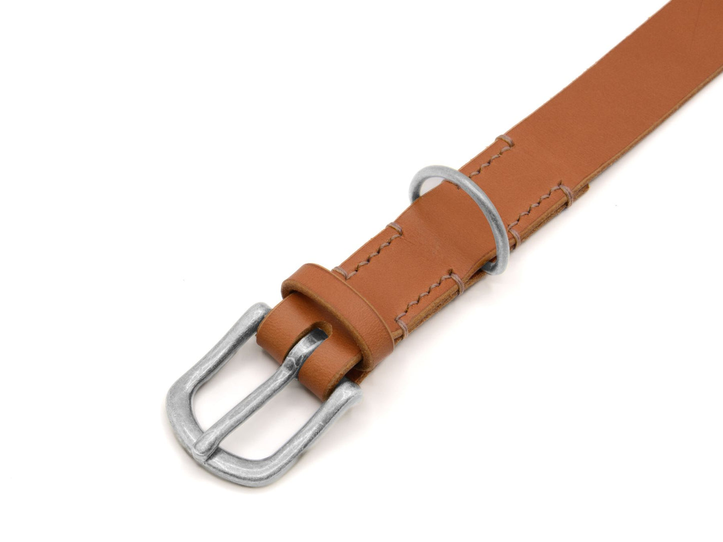 Lederhalsband 'Waldgeist' Cognac