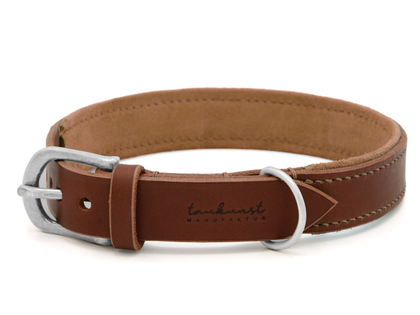 Lederhalsband 'Wildfang' Braun