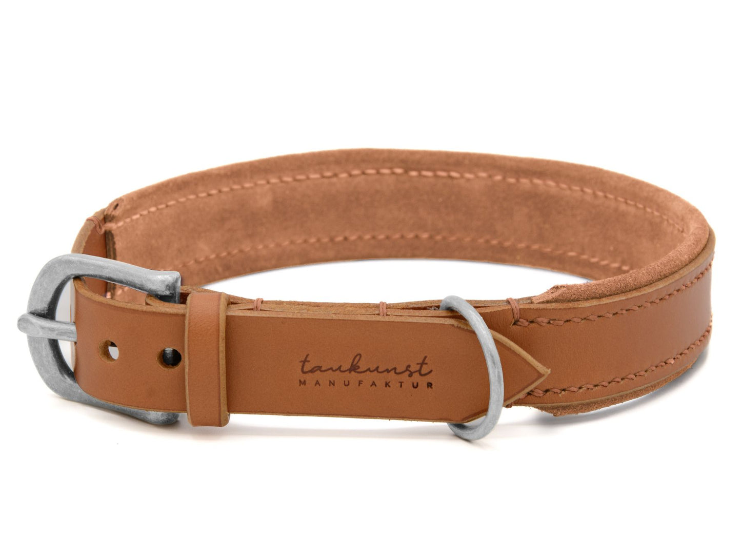 Lederhalsband 'Wildfang' Cognac