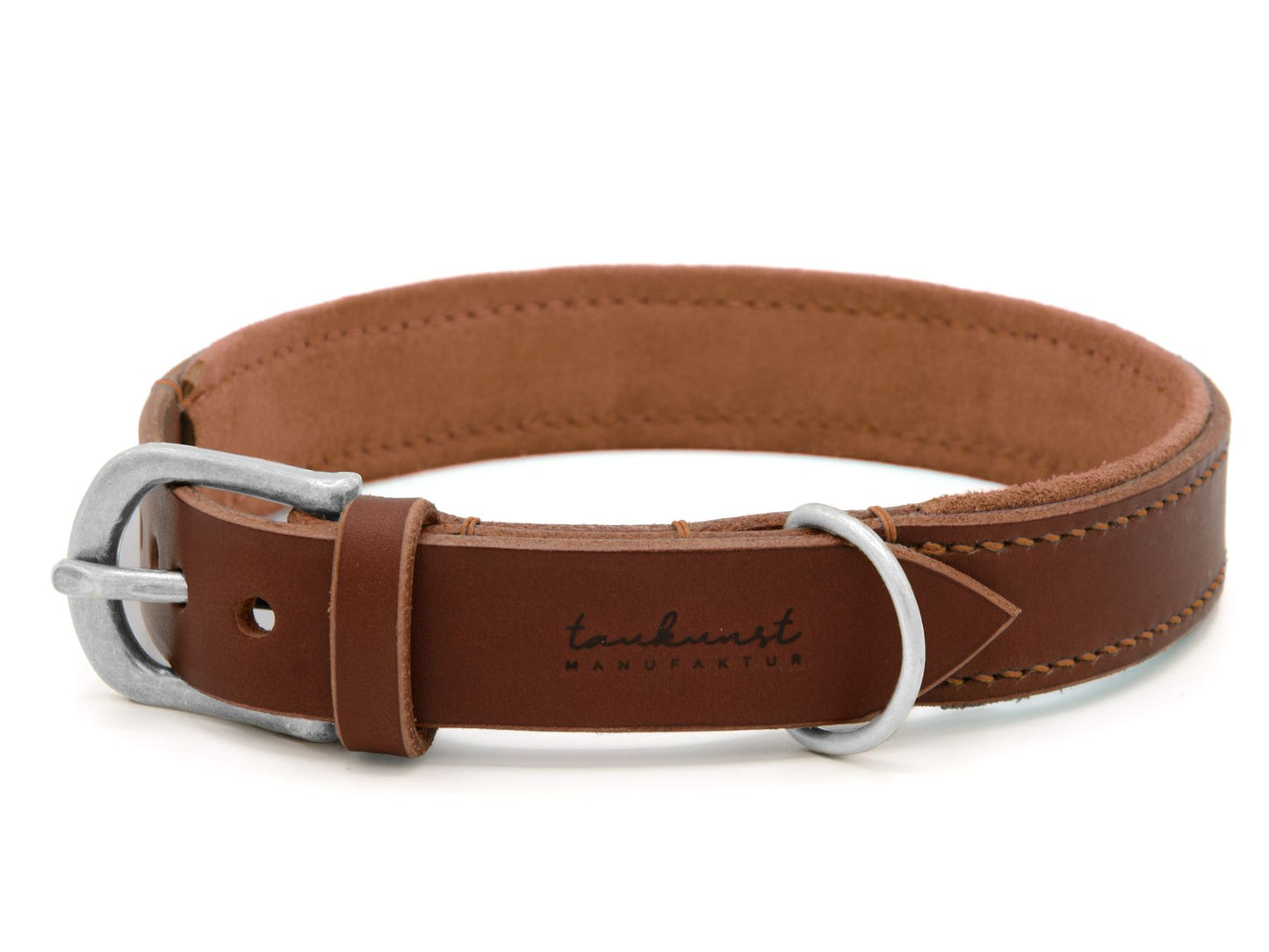 Lederhalsband 'Wildfang' Braun