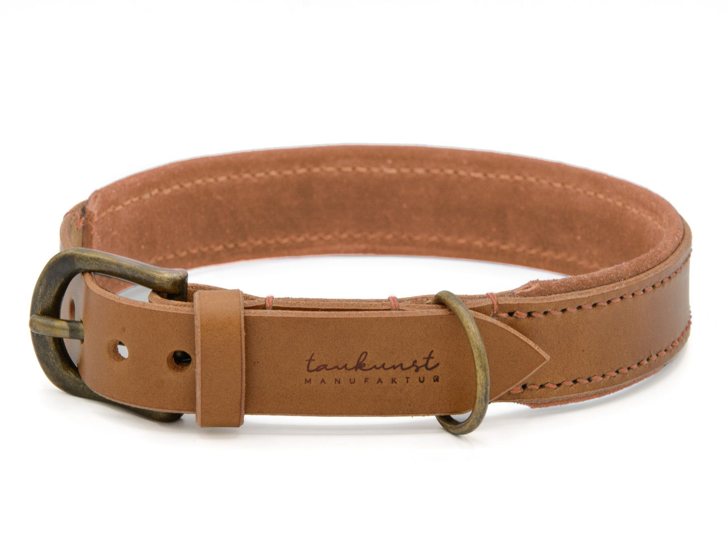 Lederhalsband 'Wildfang' Camel