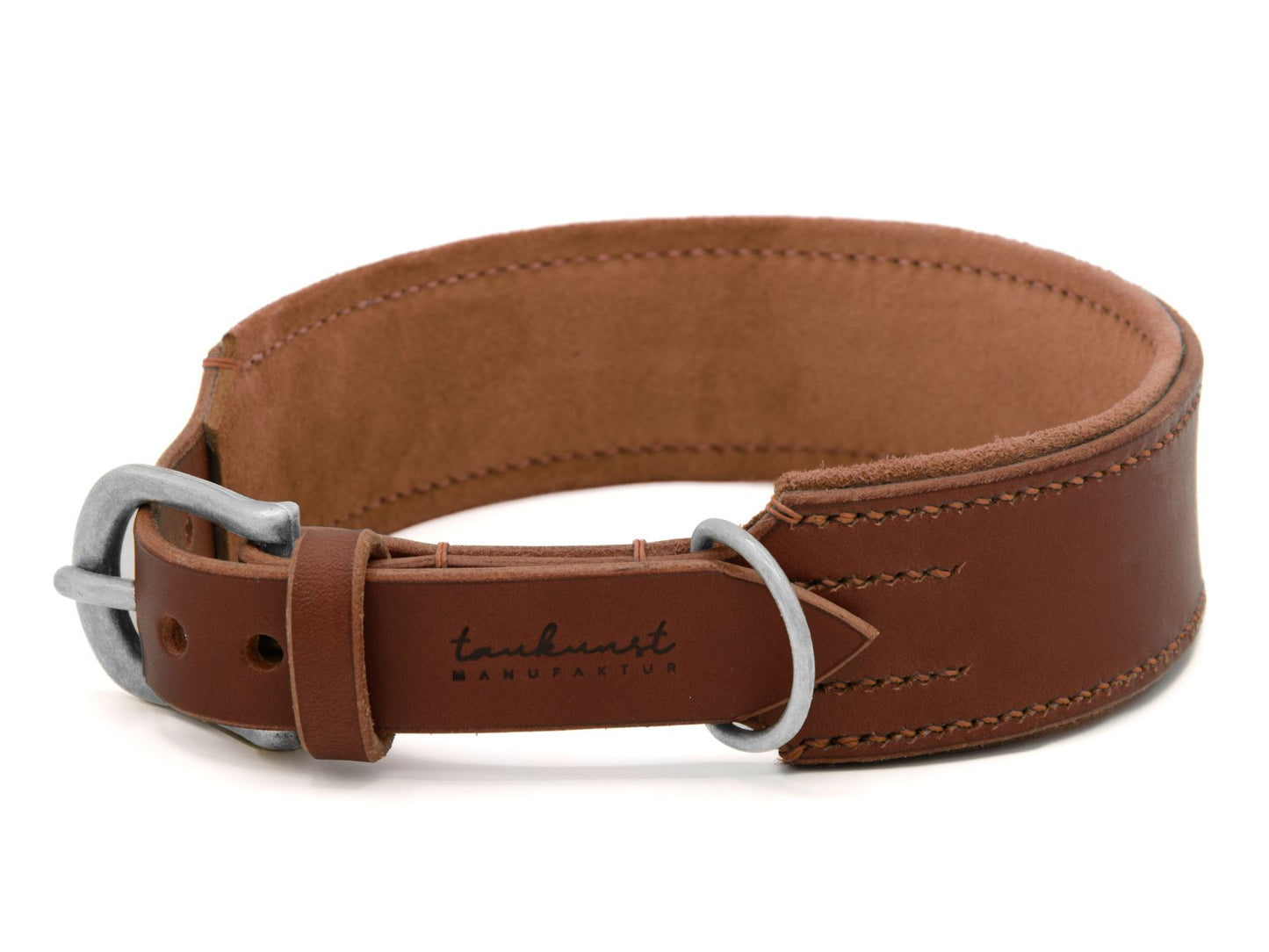 Lederhalsband 'Wildfang' Braun