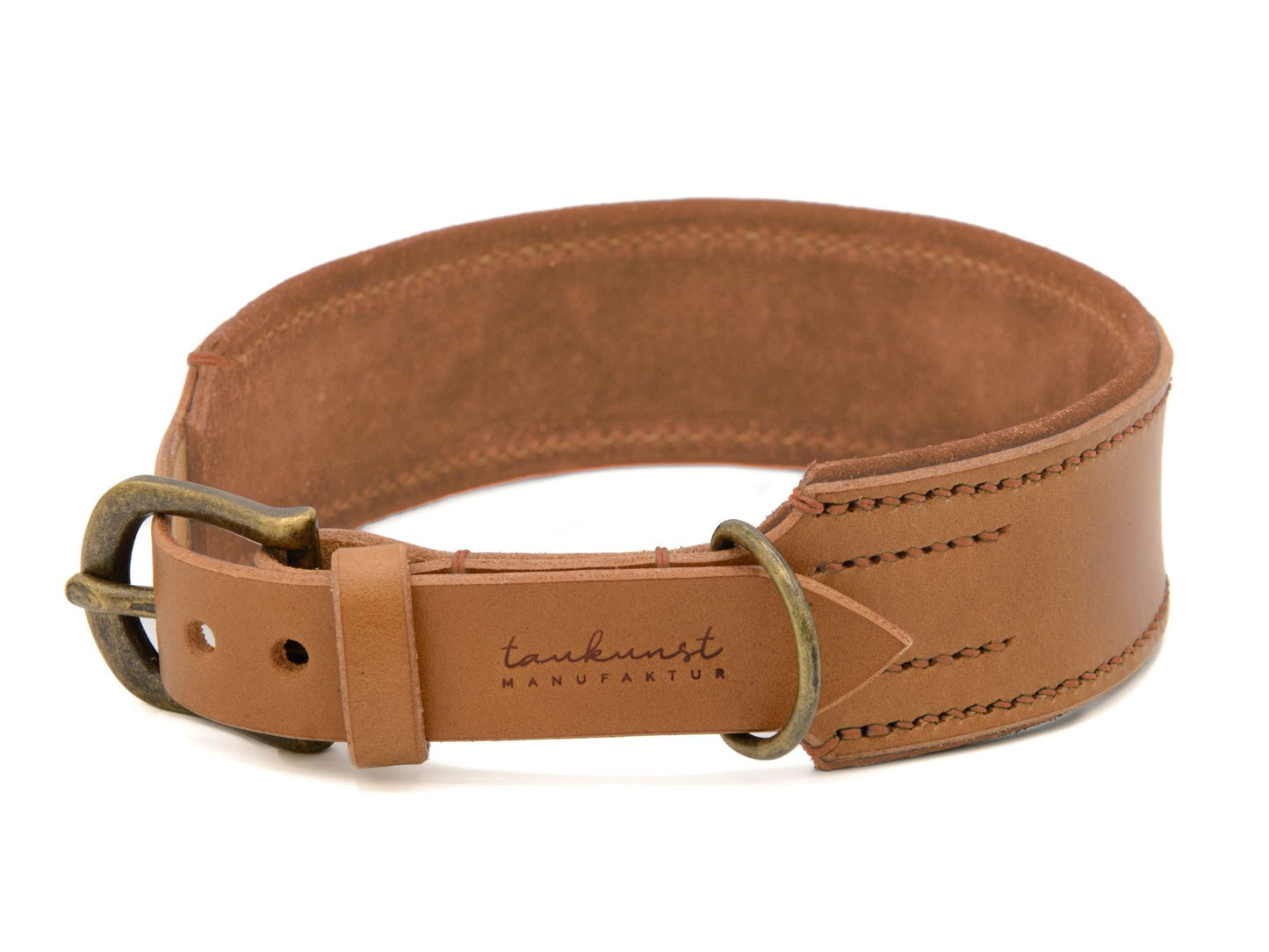 Lederhalsband 'Wildfang' Camel