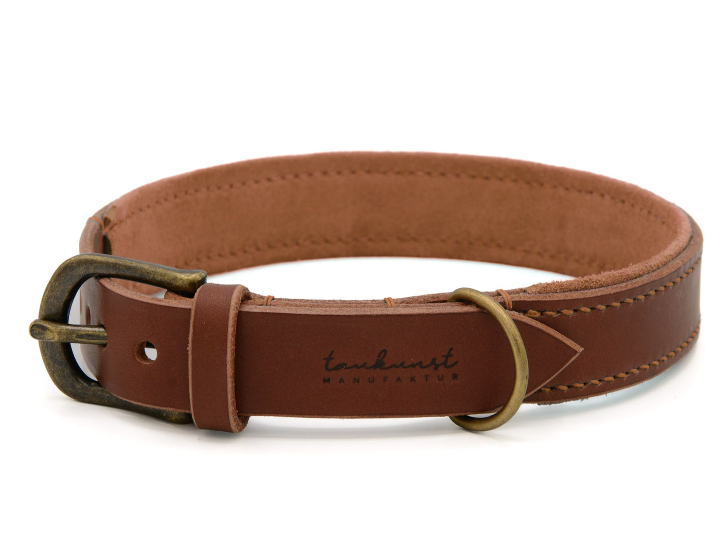 Lederhalsband 'Wildfang' Braun