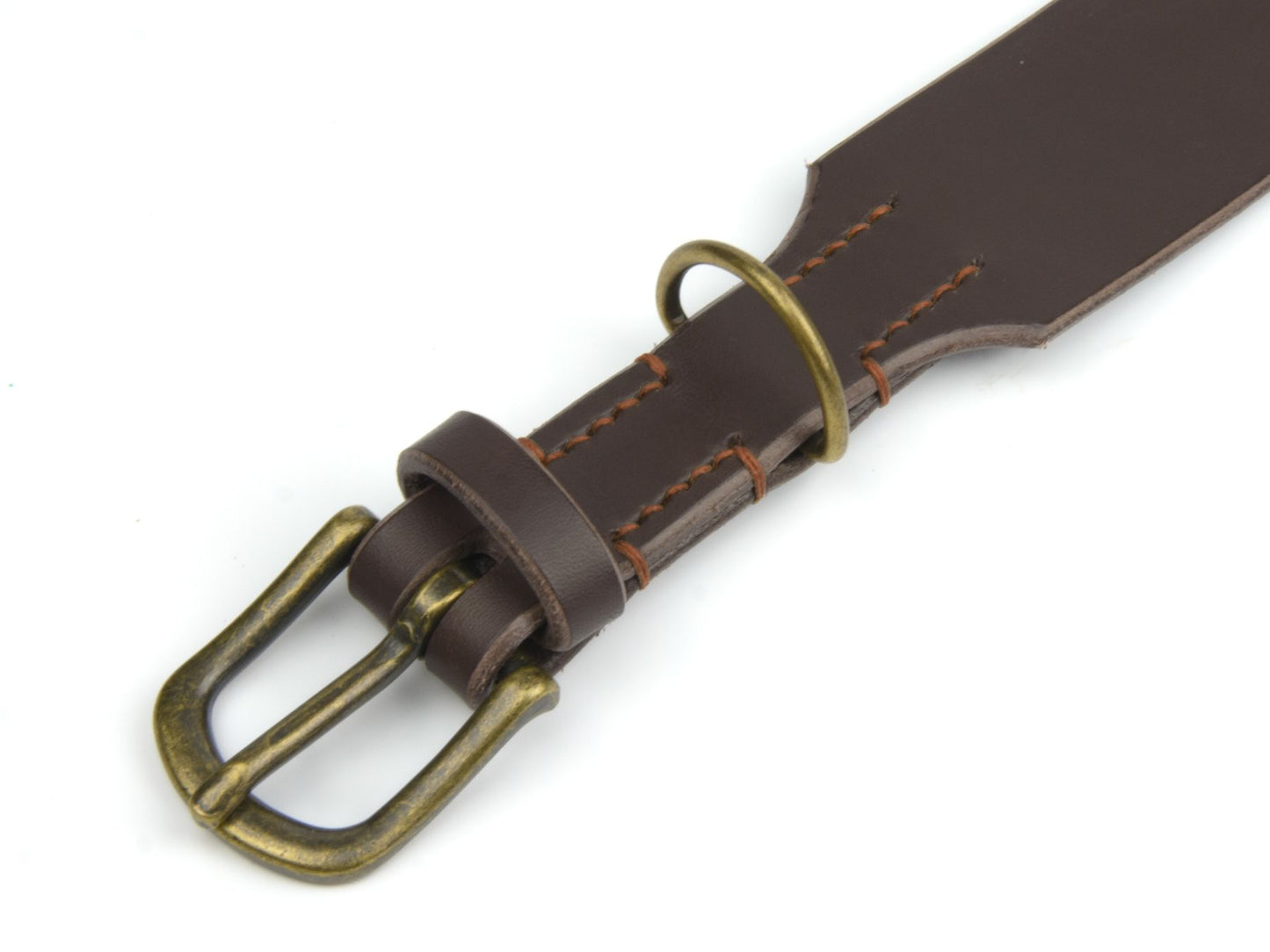 Lederhalsband 'Waldgeist' Dunkelbraun