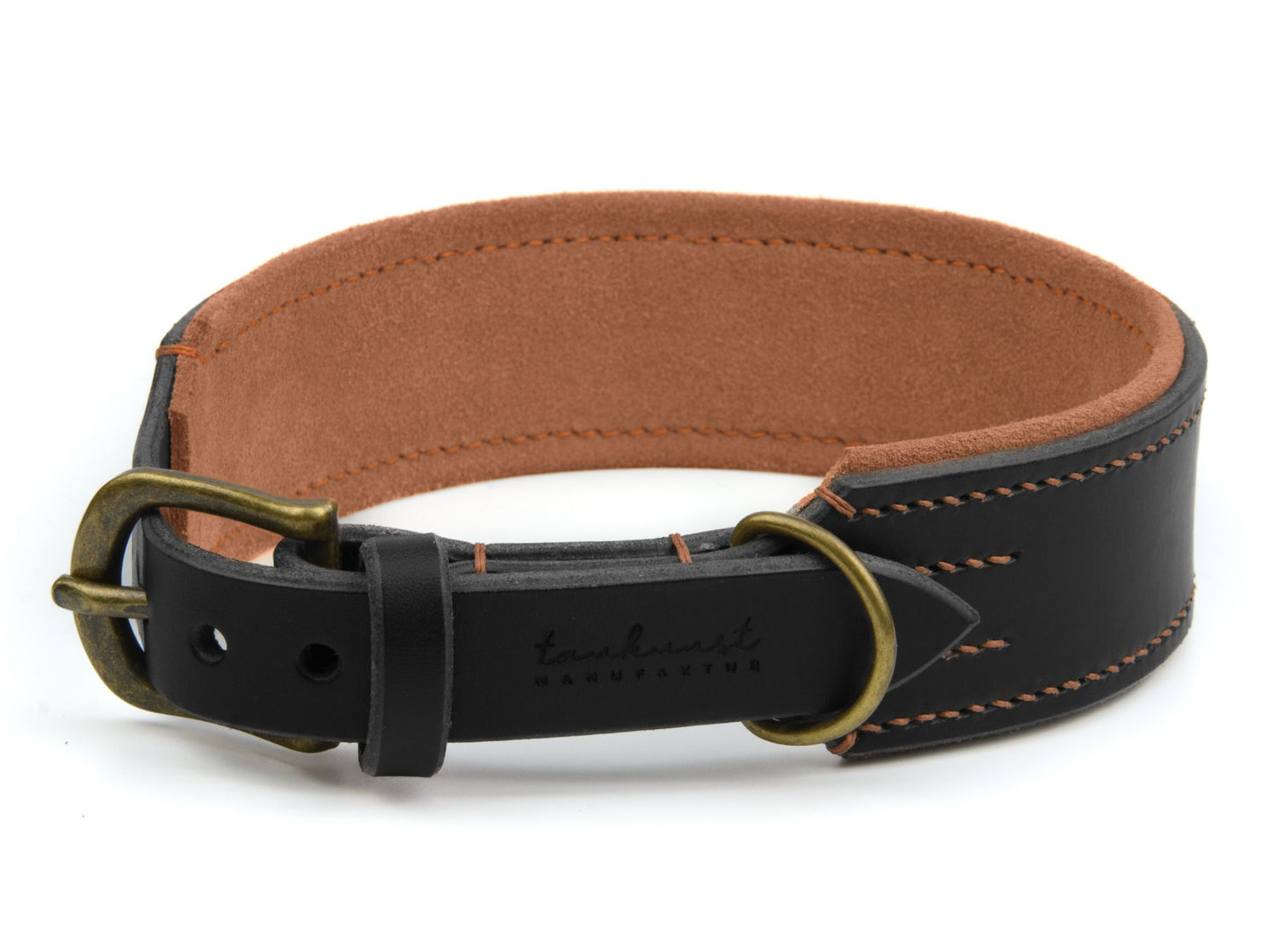 Lederhalsband 'Wildfang' Schwarz