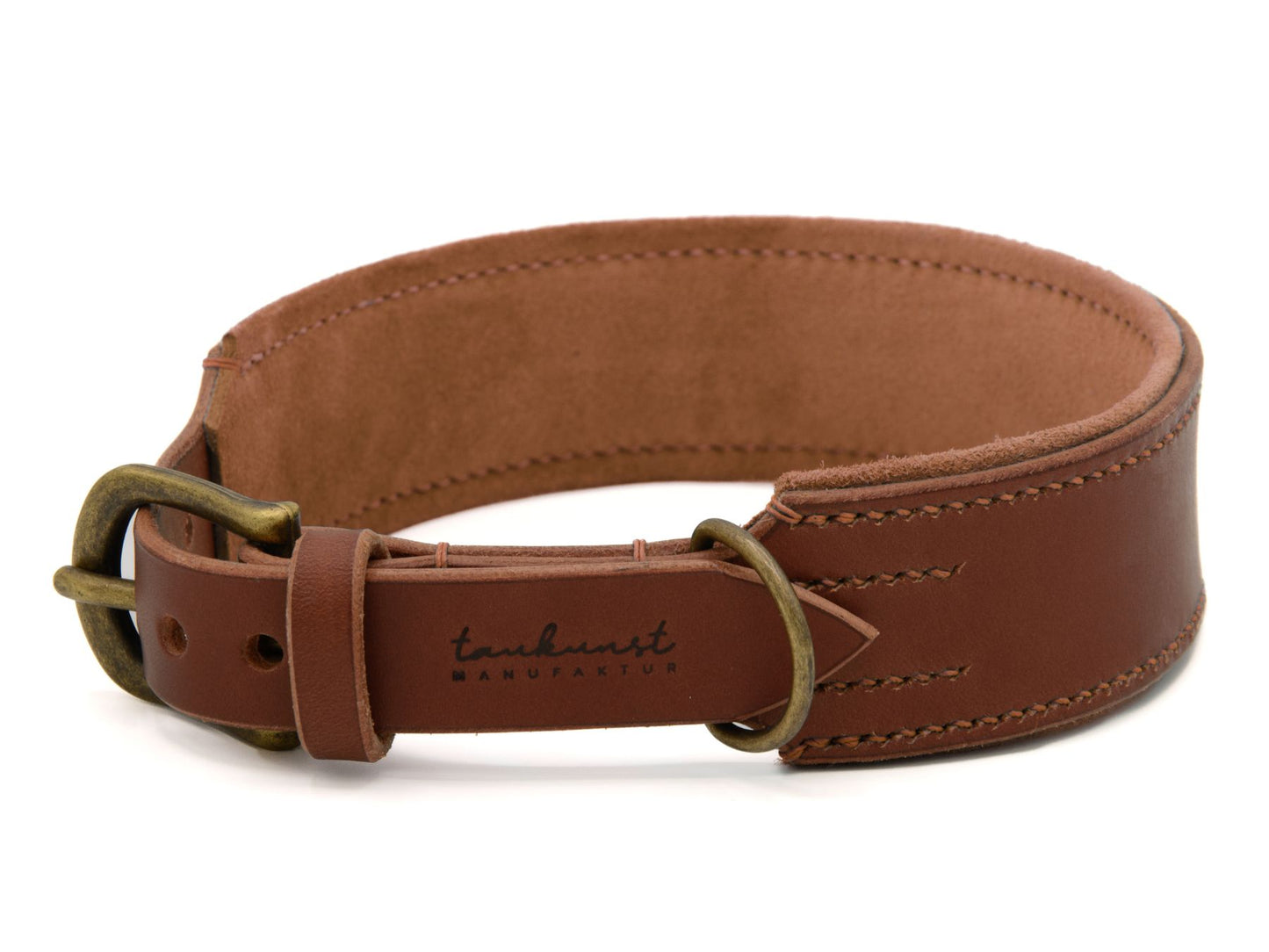 Lederhalsband 'Wildfang' Braun