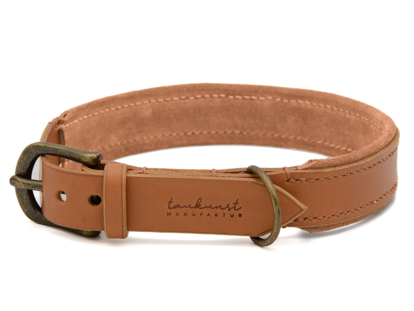 Lederhalsband 'Wildfang' Cognac