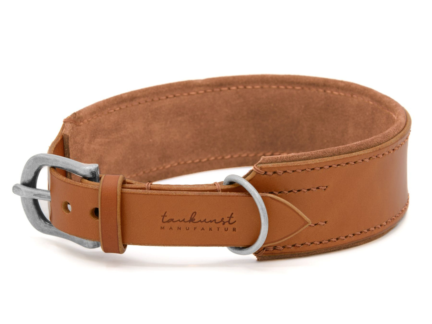 Lederhalsband 'Wildfang' Cognac