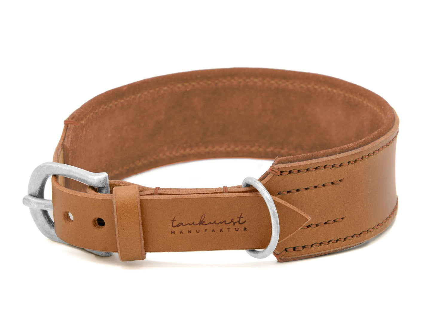 Lederhalsband 'Wildfang' Camel