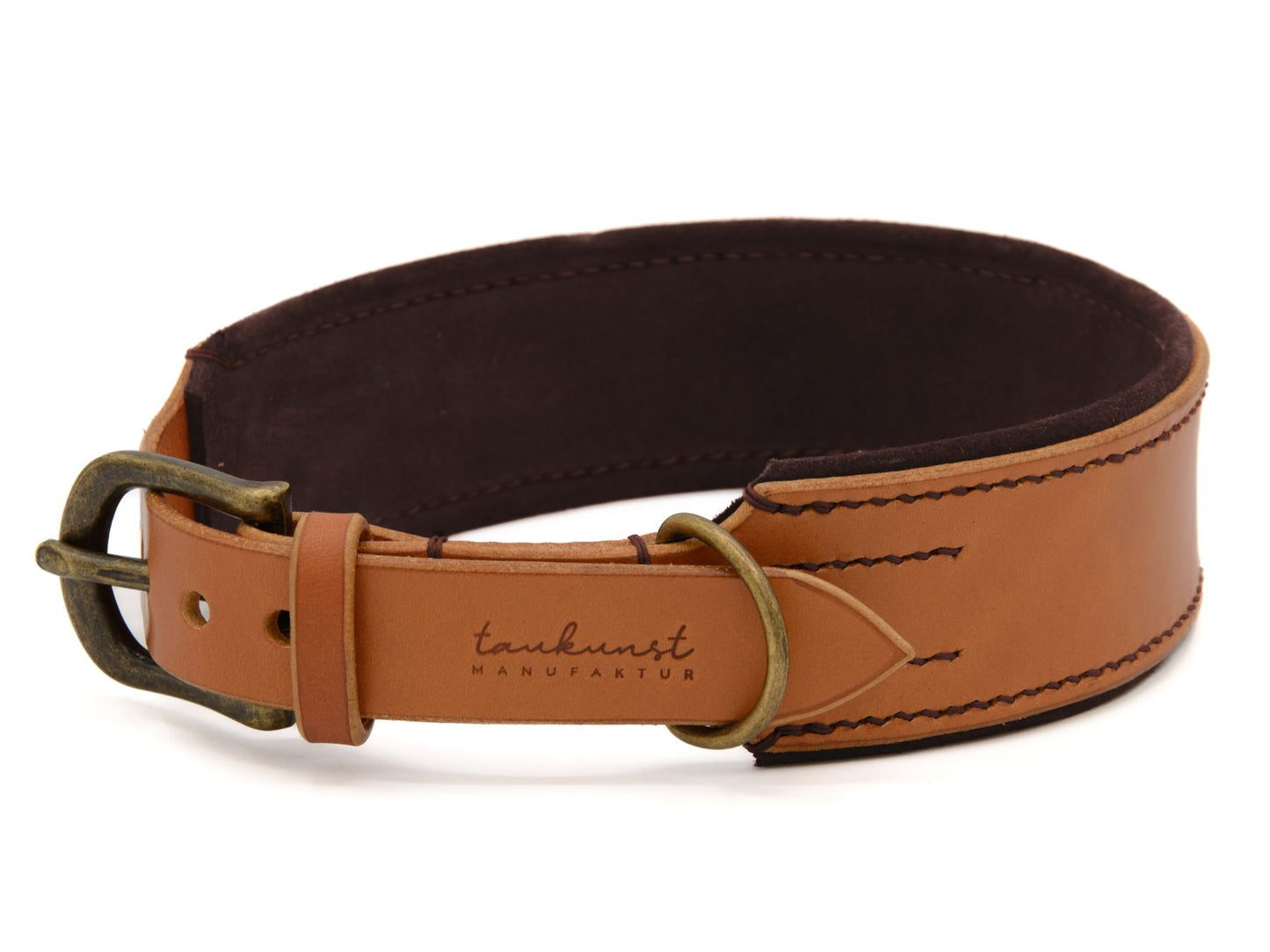 Lederhalsband 'Wildfang' Cognac