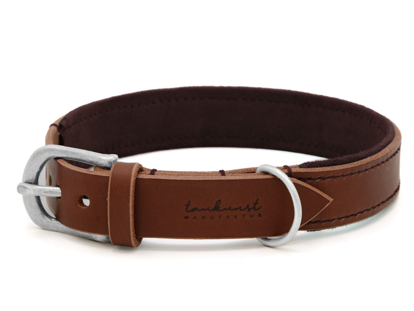 Lederhalsband 'Wildfang' Braun