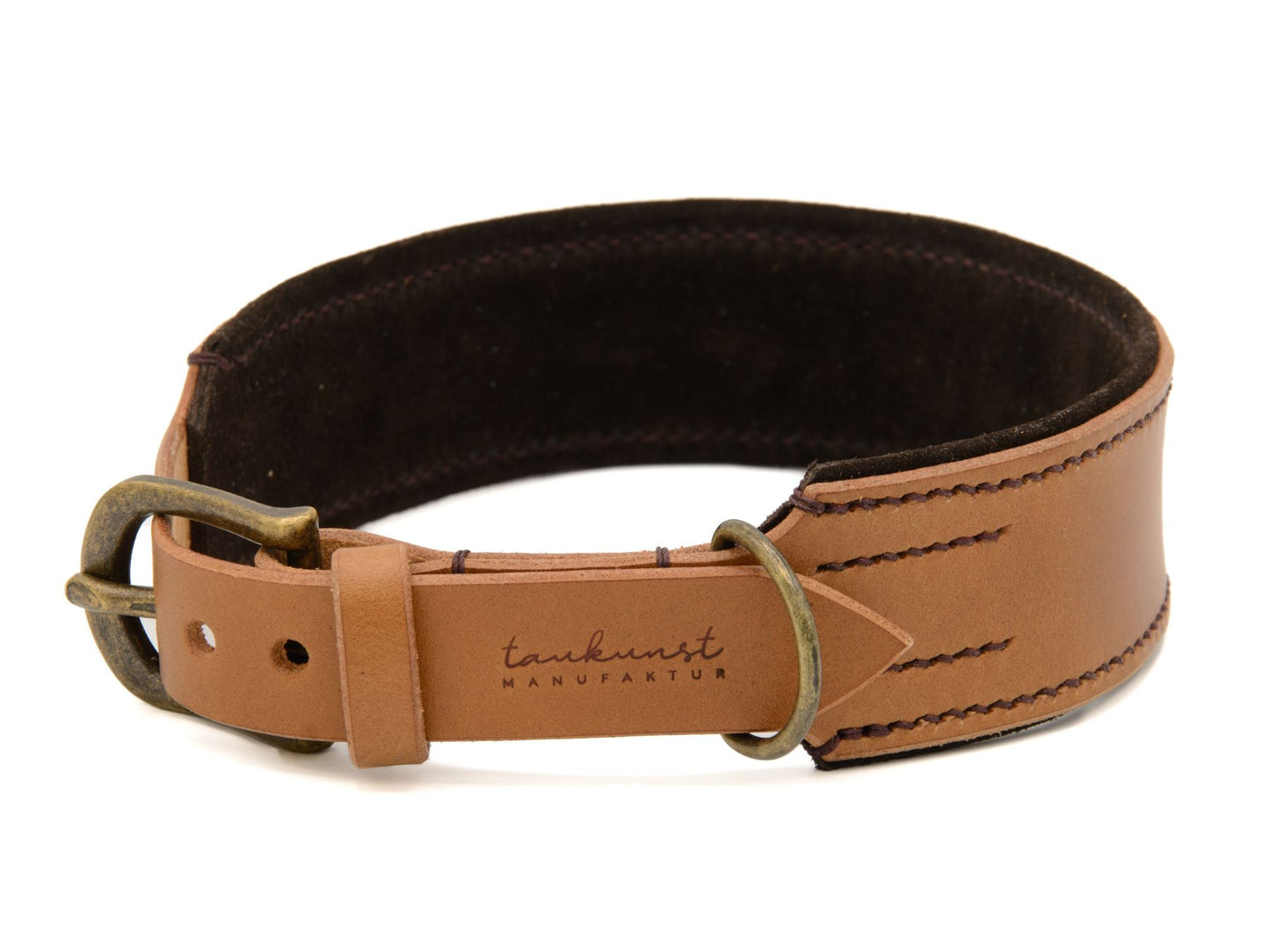 Lederhalsband 'Wildfang' Camel