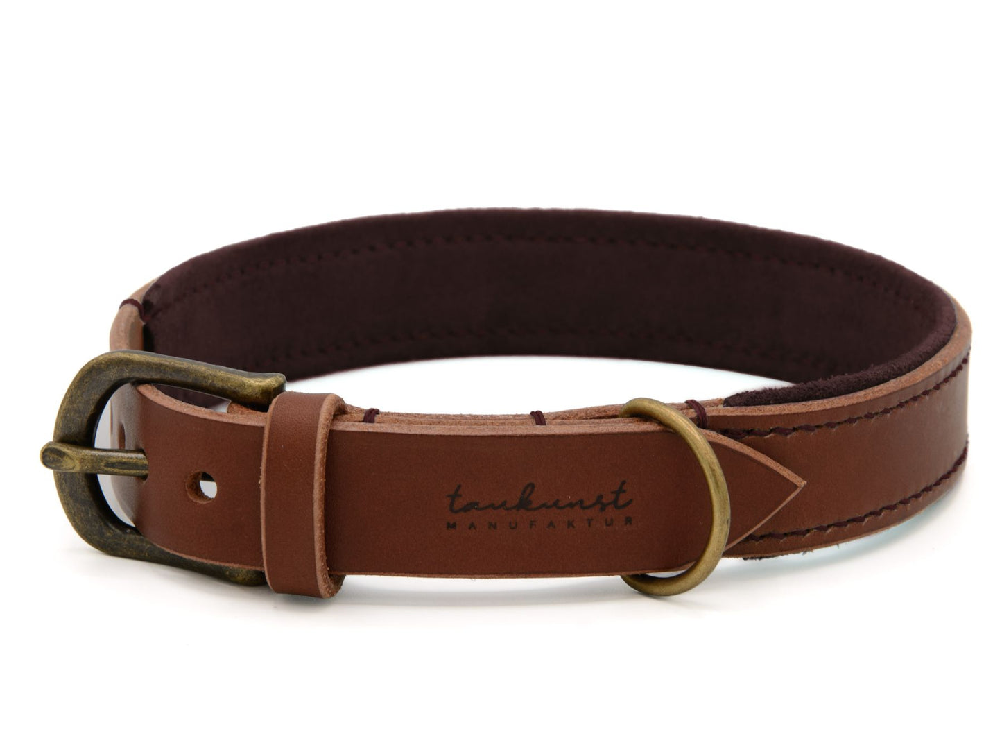 Lederhalsband 'Wildfang' Braun