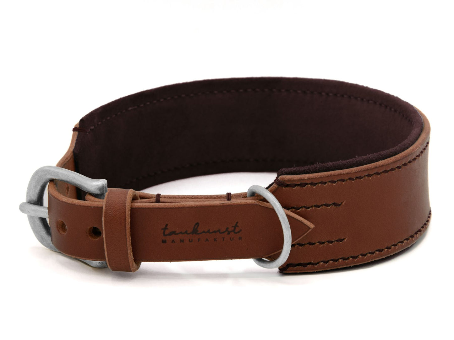 Lederhalsband 'Wildfang' Braun