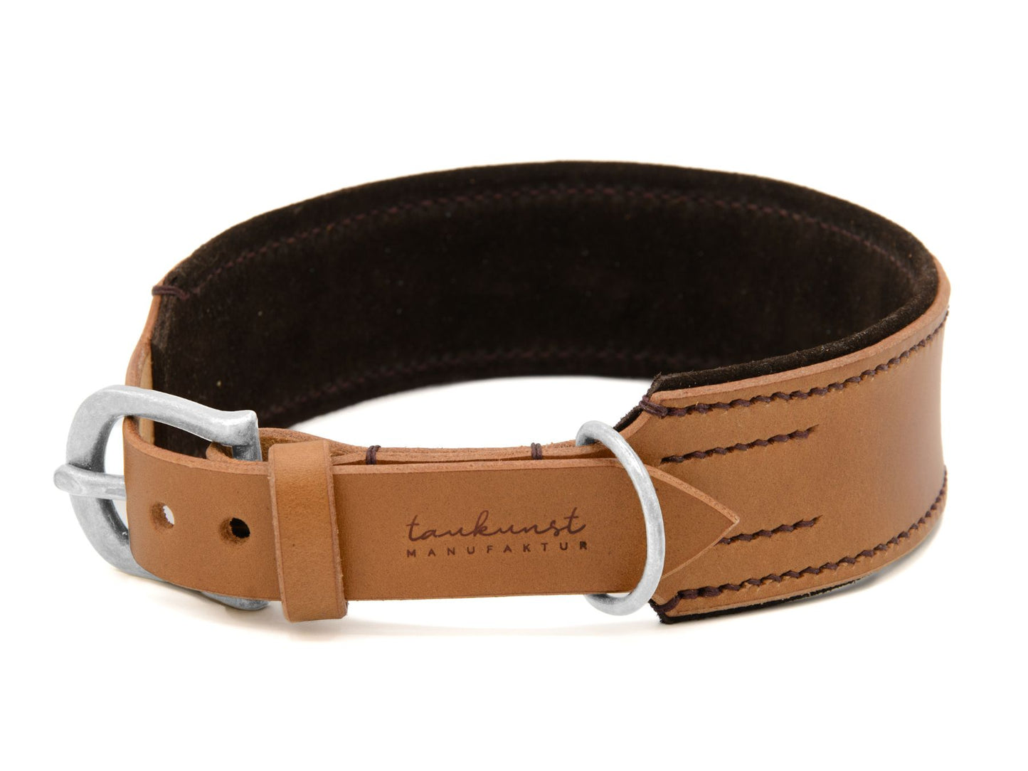 Lederhalsband 'Wildfang' Camel