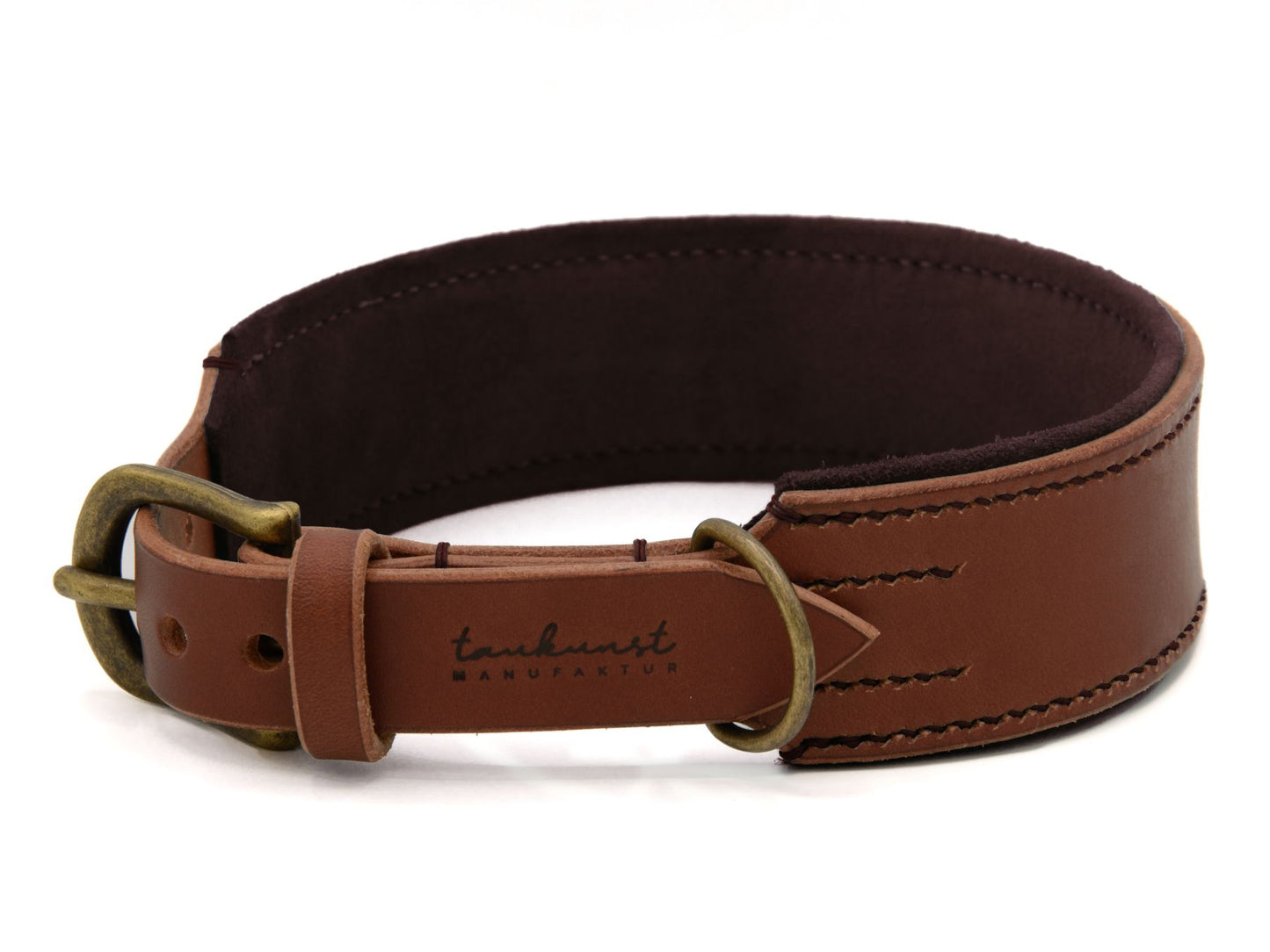 Lederhalsband 'Wildfang' Braun