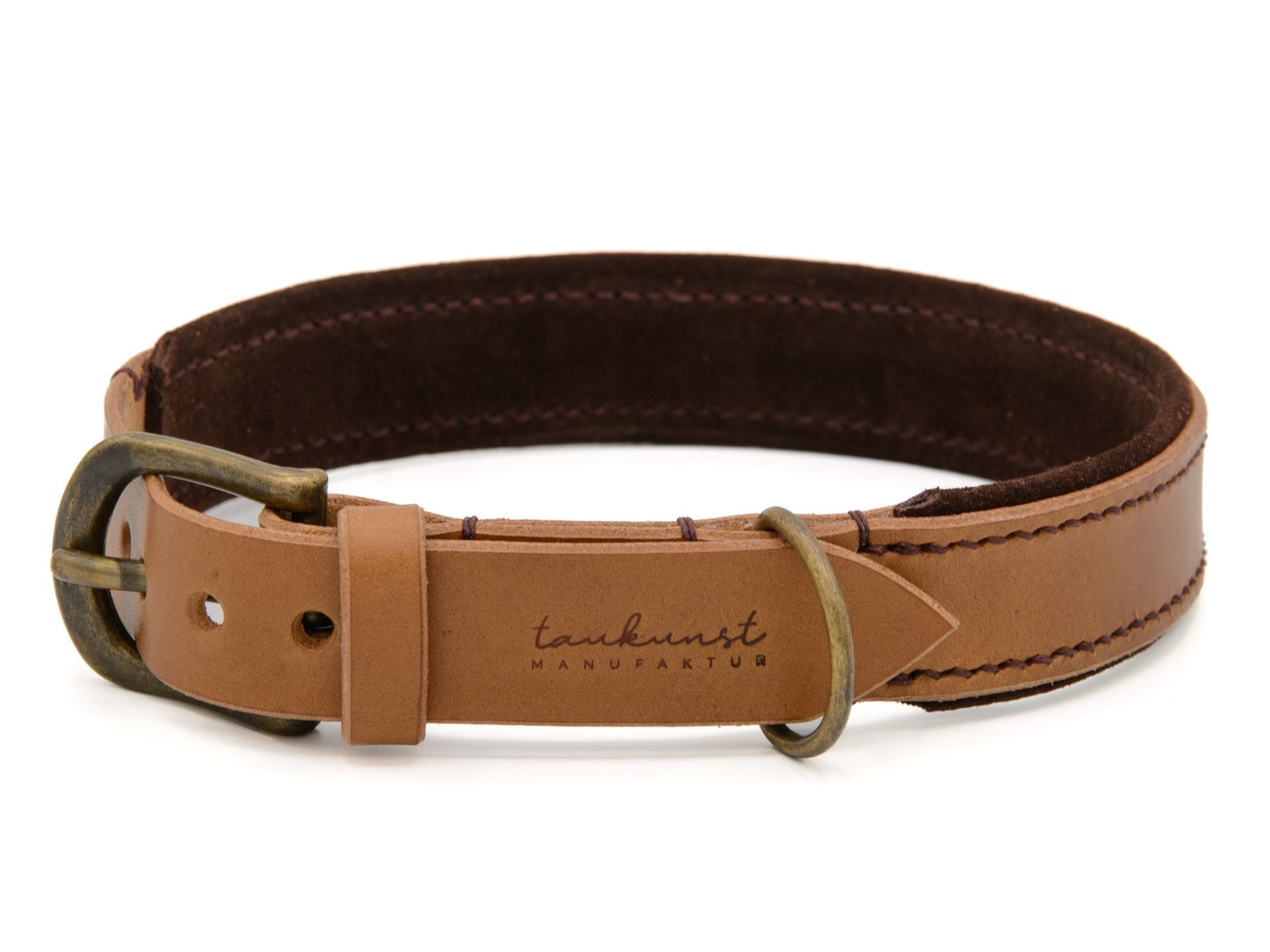 Lederhalsband 'Wildfang' Camel