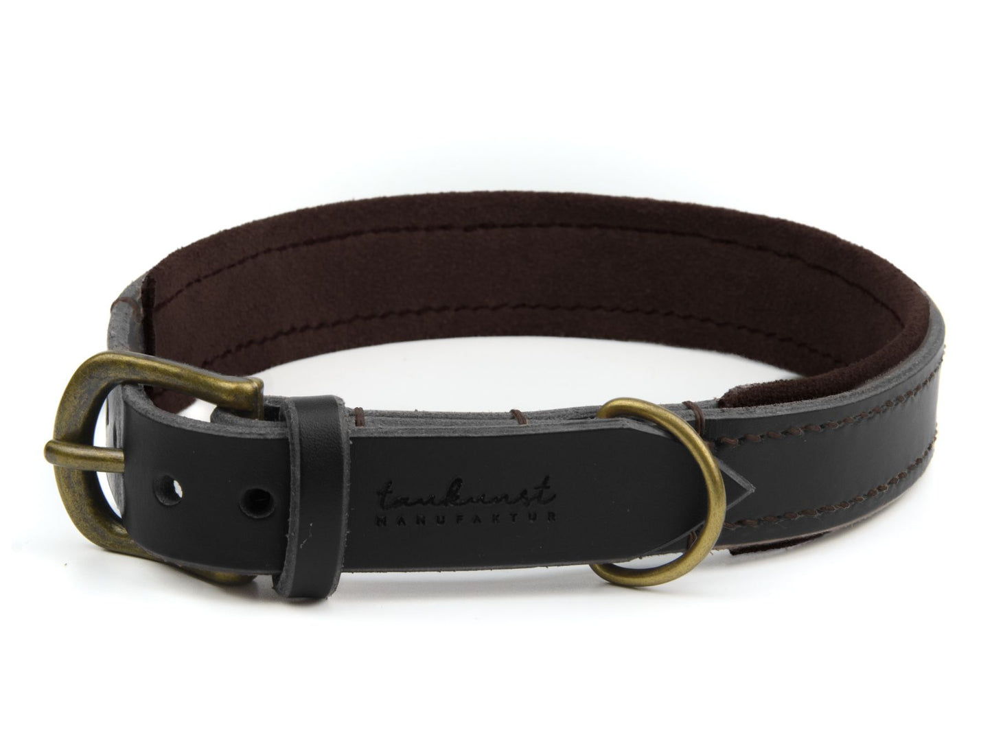 Lederhalsband 'Wildfang' Schwarz