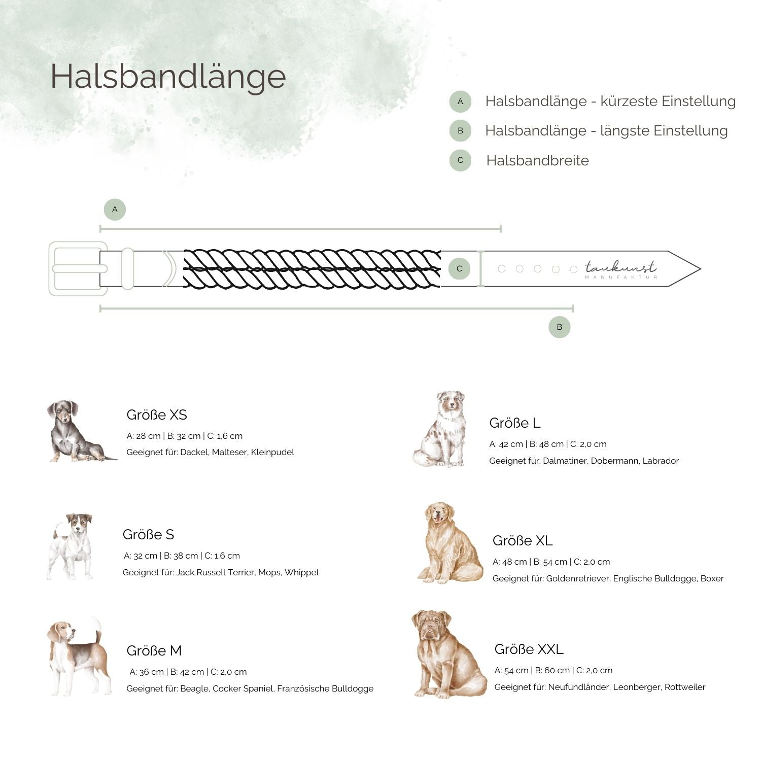 Highlights für Halsbandlängen Tau