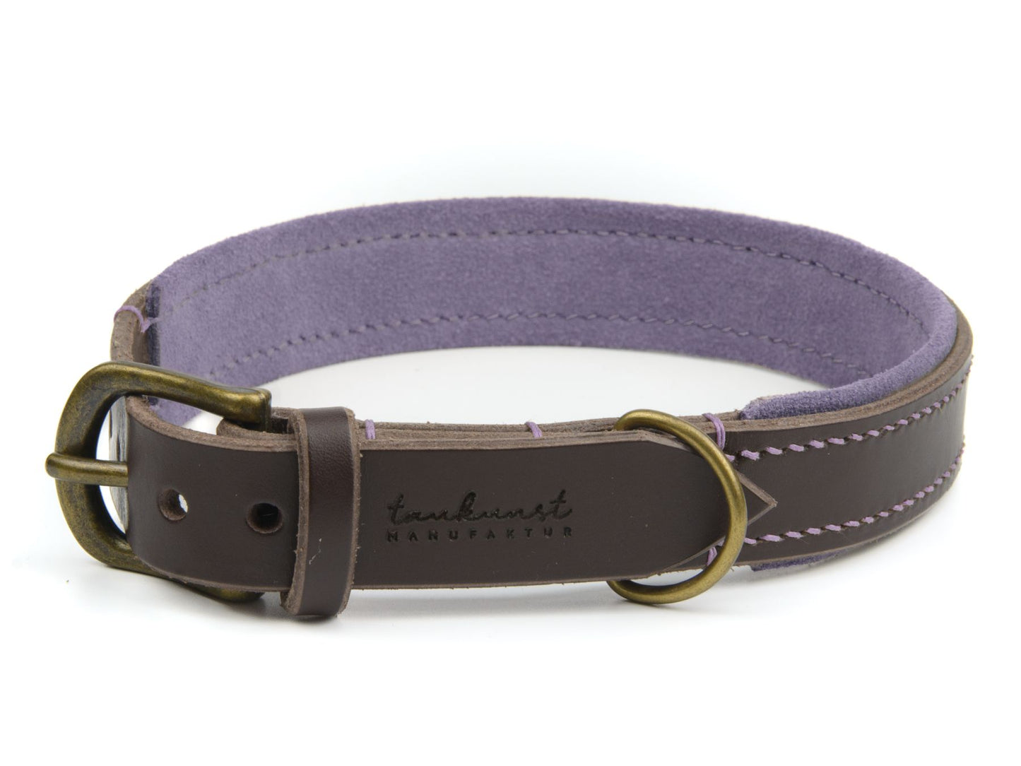 Lederhalsband 'Wildfang' Dunkelbraun