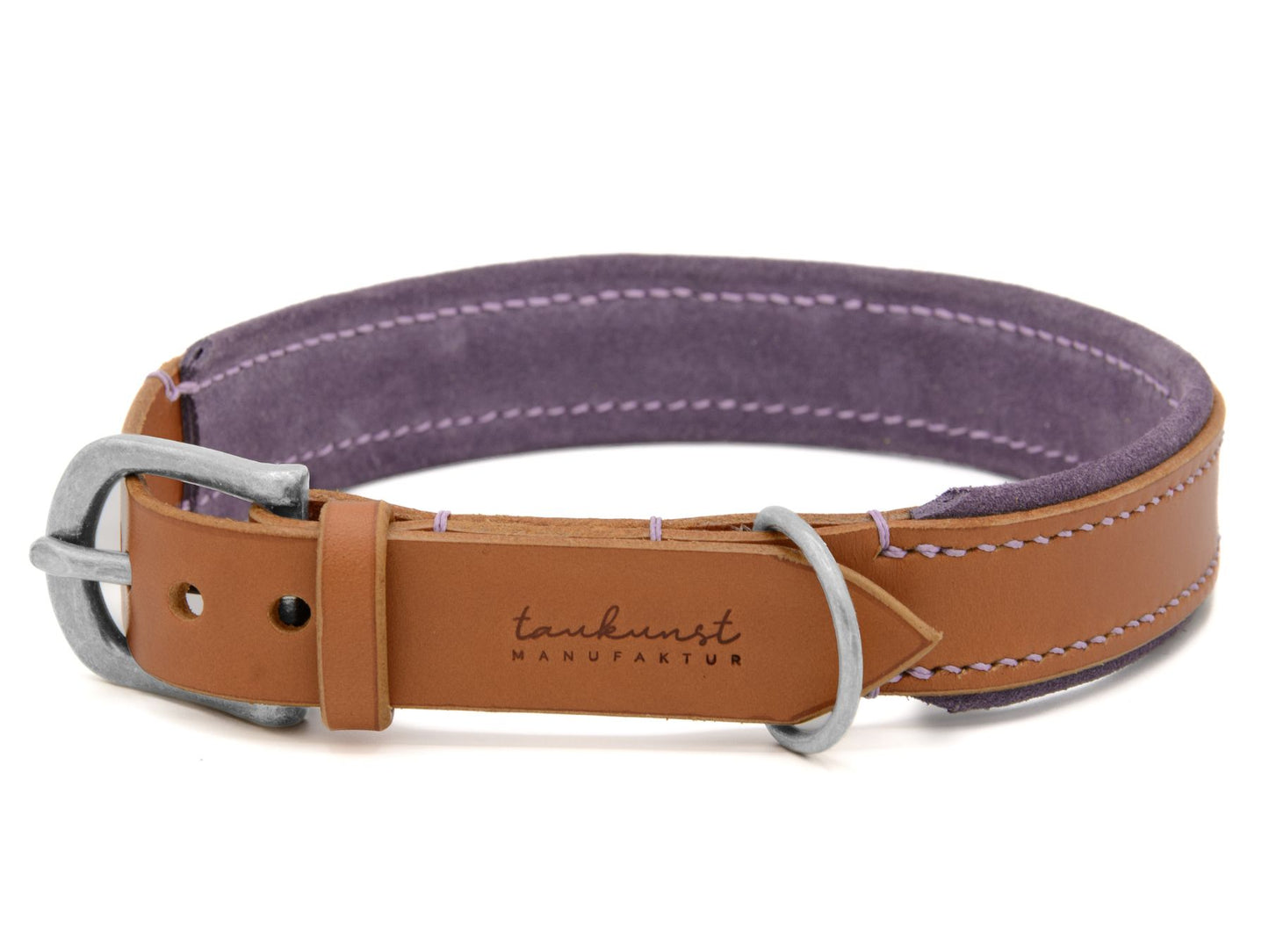Lederhalsband 'Wildfang' Cognac
