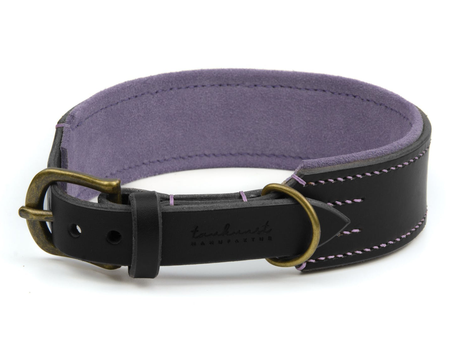 Lederhalsband 'Wildfang' Schwarz