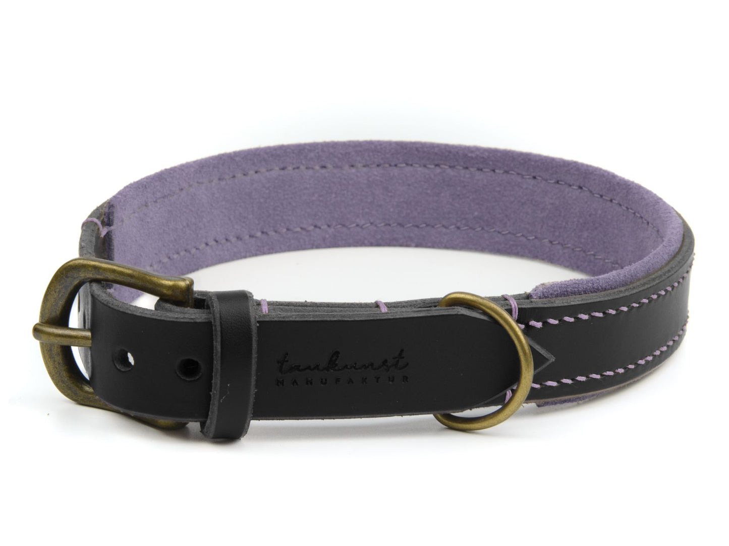 Lederhalsband 'Wildfang' Schwarz