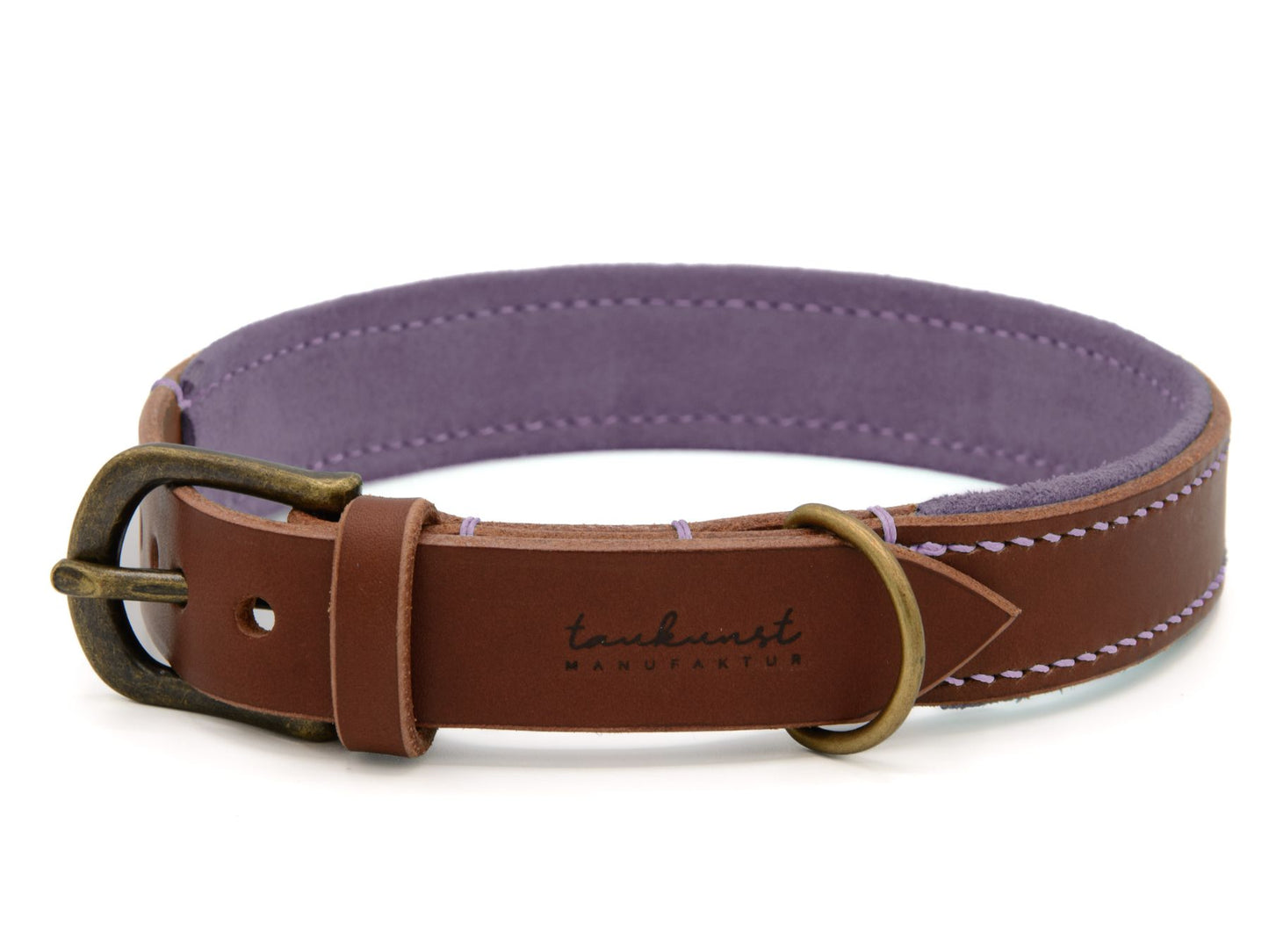 Lederhalsband 'Wildfang' Braun