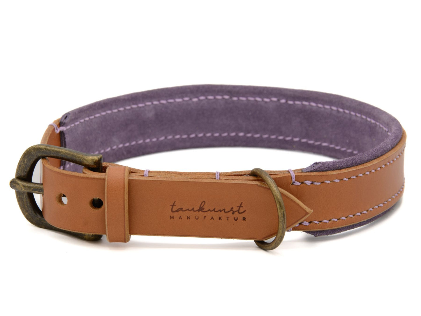 Lederhalsband 'Wildfang' Cognac