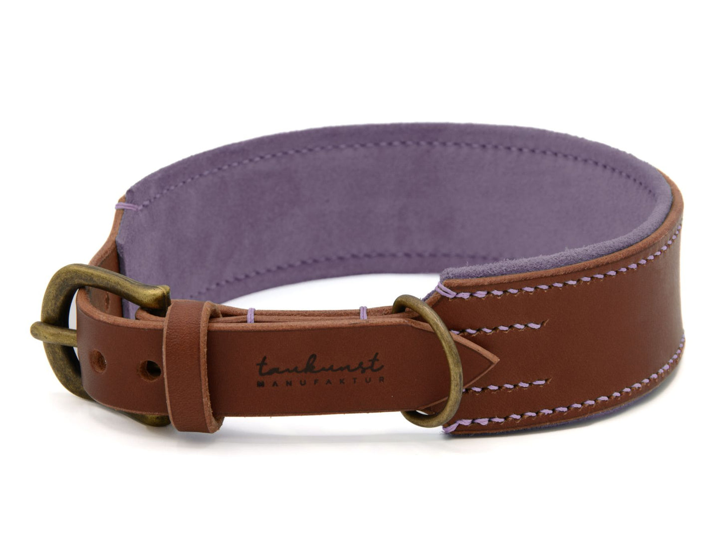 Lederhalsband 'Wildfang' Braun