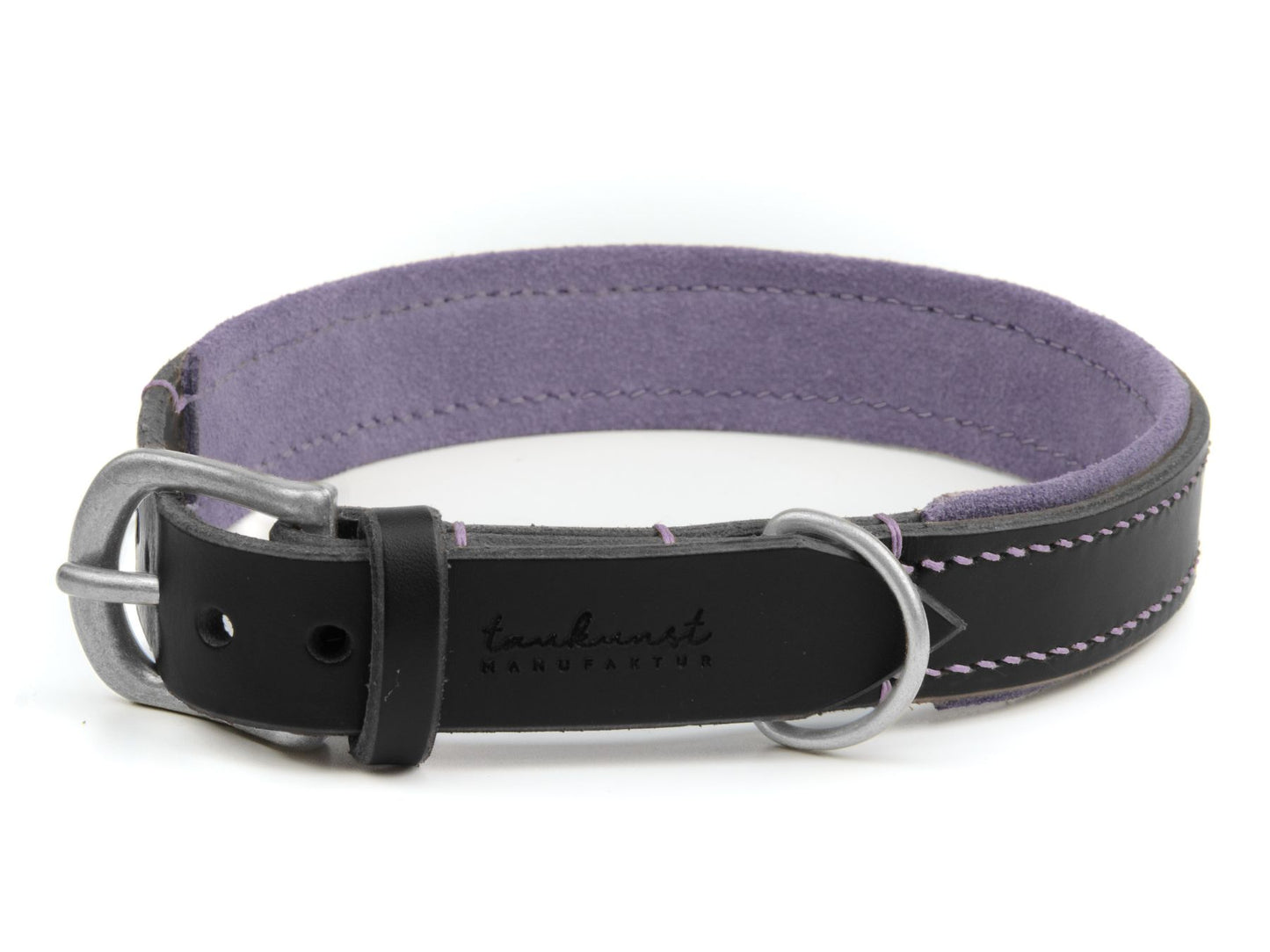 Lederhalsband 'Wildfang' Schwarz