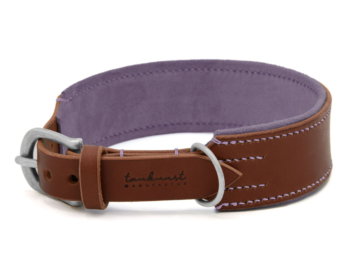 Lederhalsband 'Wildfang' Braun