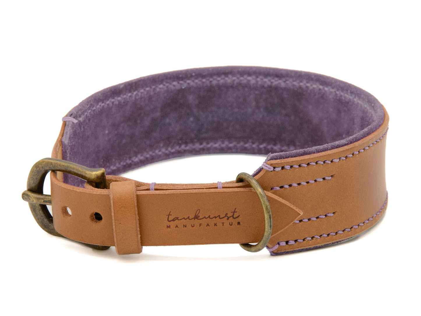 Lederhalsband 'Wildfang' Camel