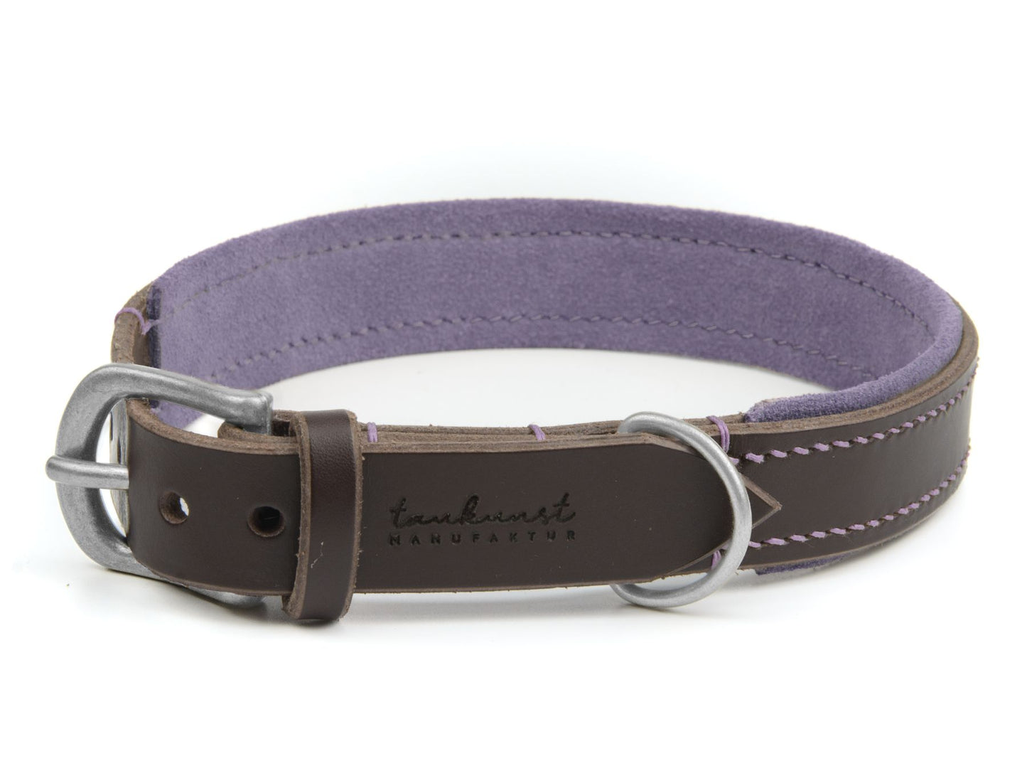 Lederhalsband 'Wildfang' Dunkelbraun