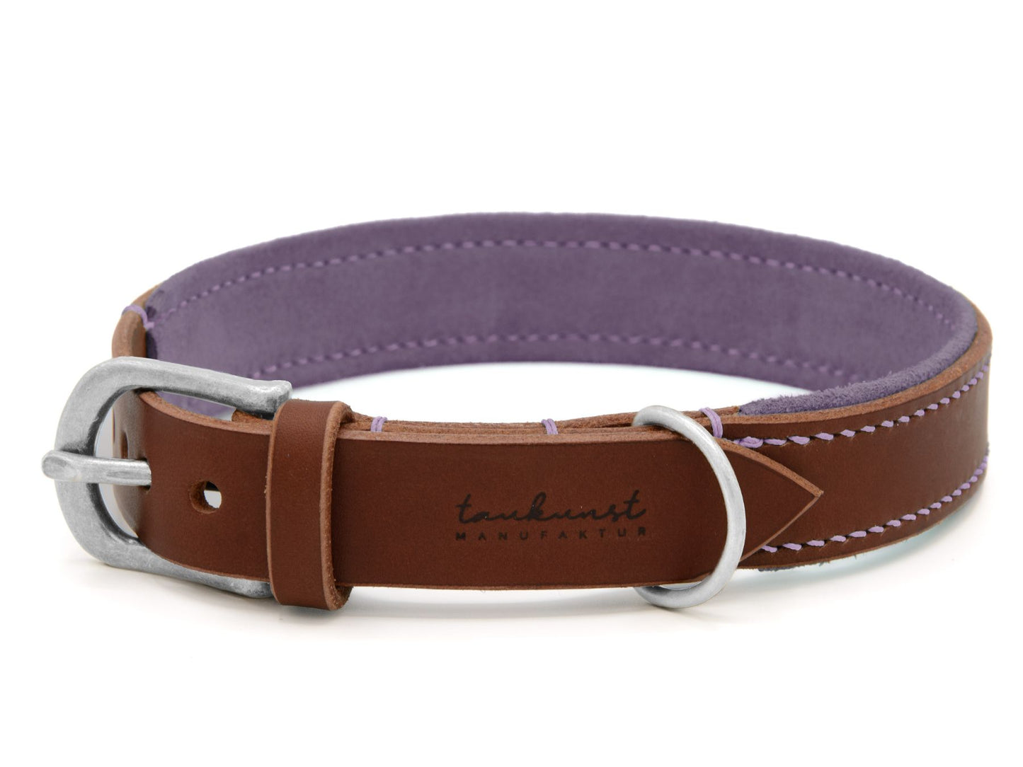 Lederhalsband 'Wildfang' Braun