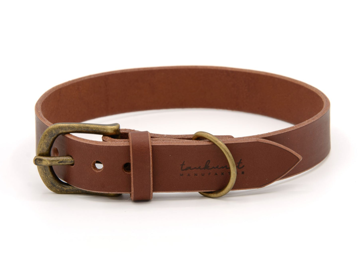 Lederhalsband 'Waldstreuner' Braun