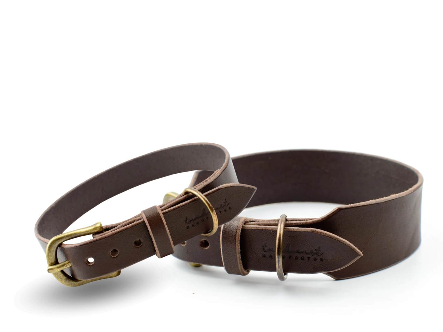 Lederhalsband 'Waldstreuner' Dunkelbraun