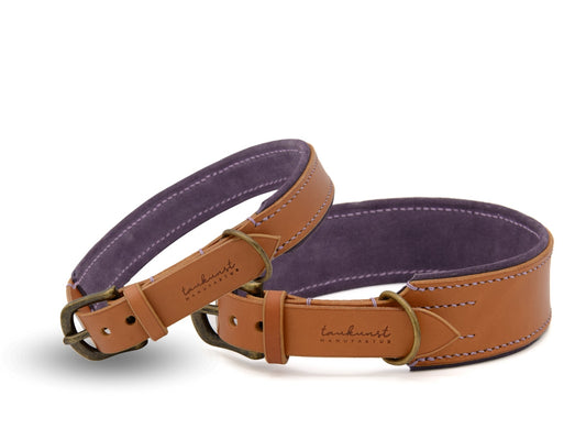 Lederhalsband 'Wildfang' Cognac