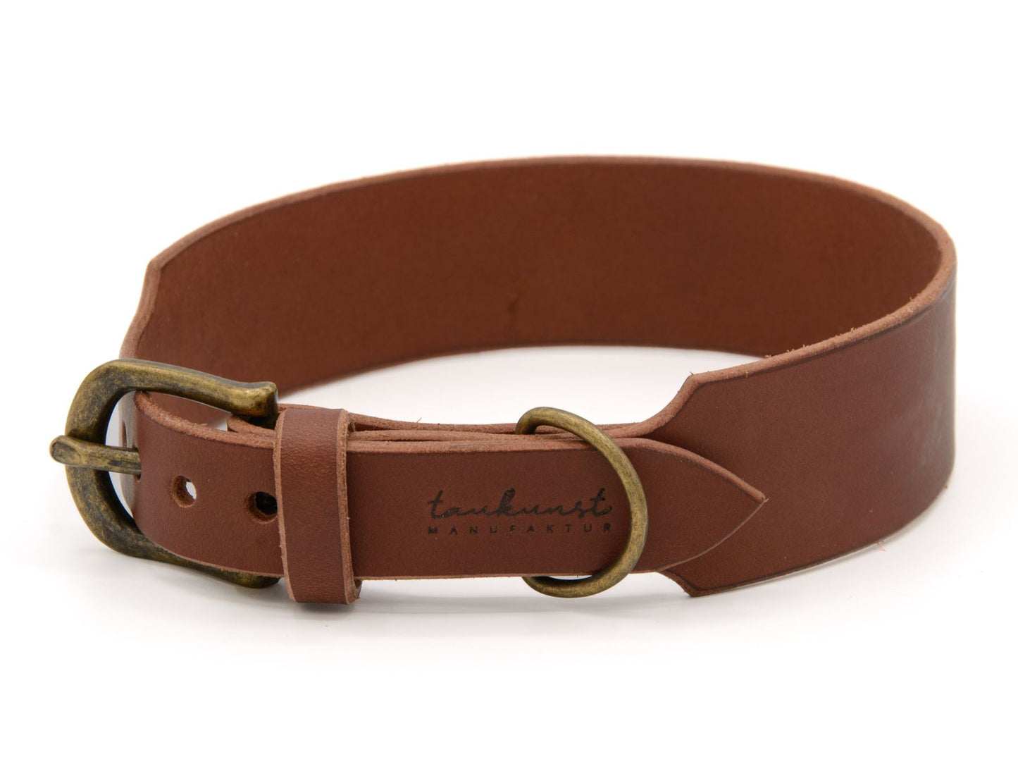 Lederhalsband 'Waldstreuner' Braun