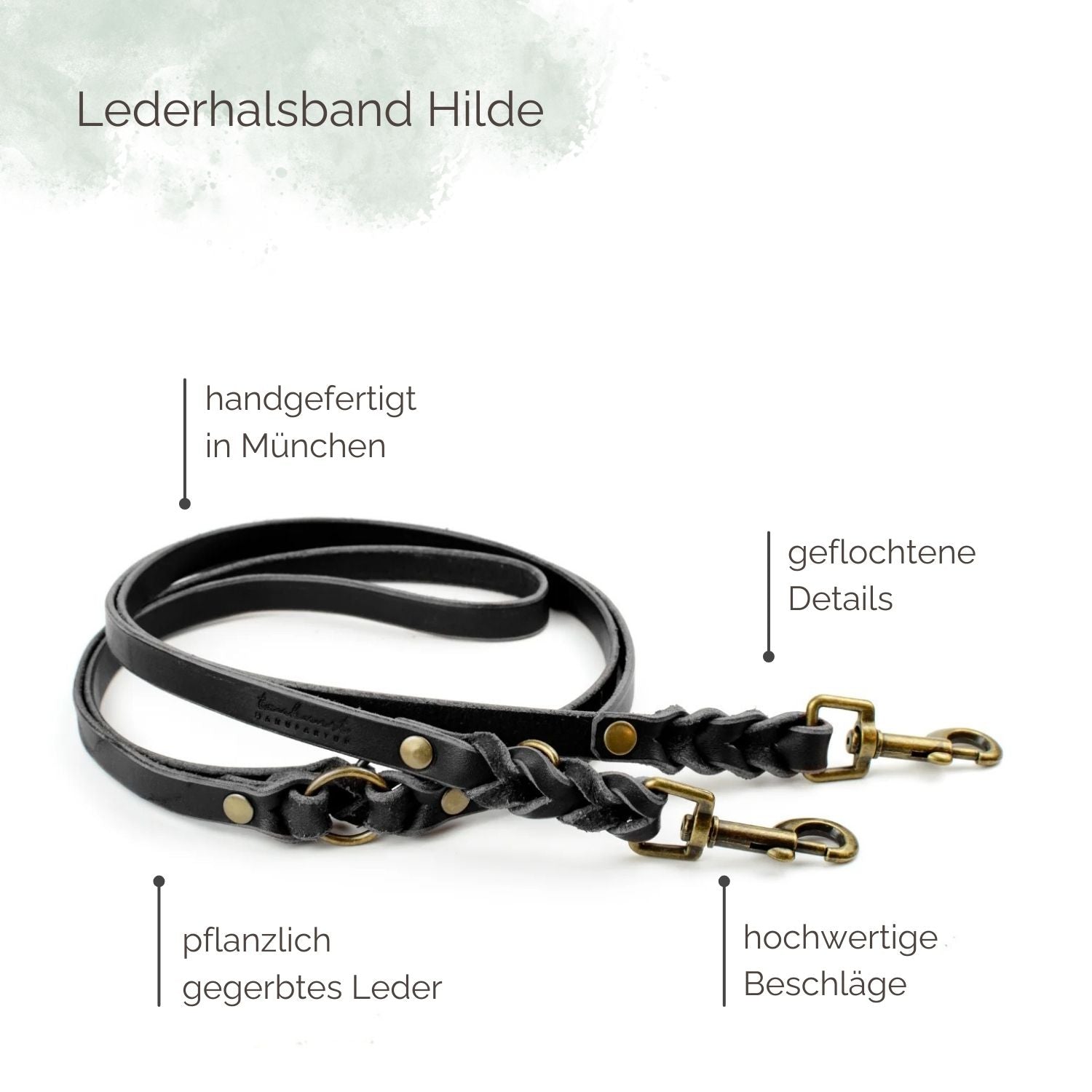 Lederleine Hilde für Hunde