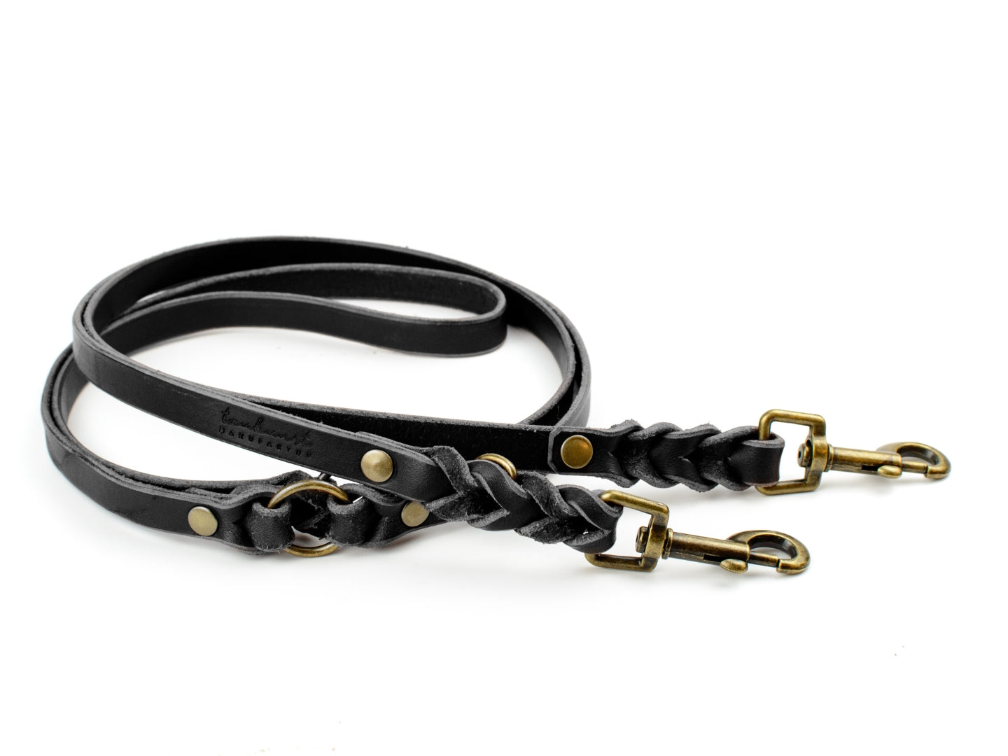 Lederleine 'Waldstreuner' Schwarz