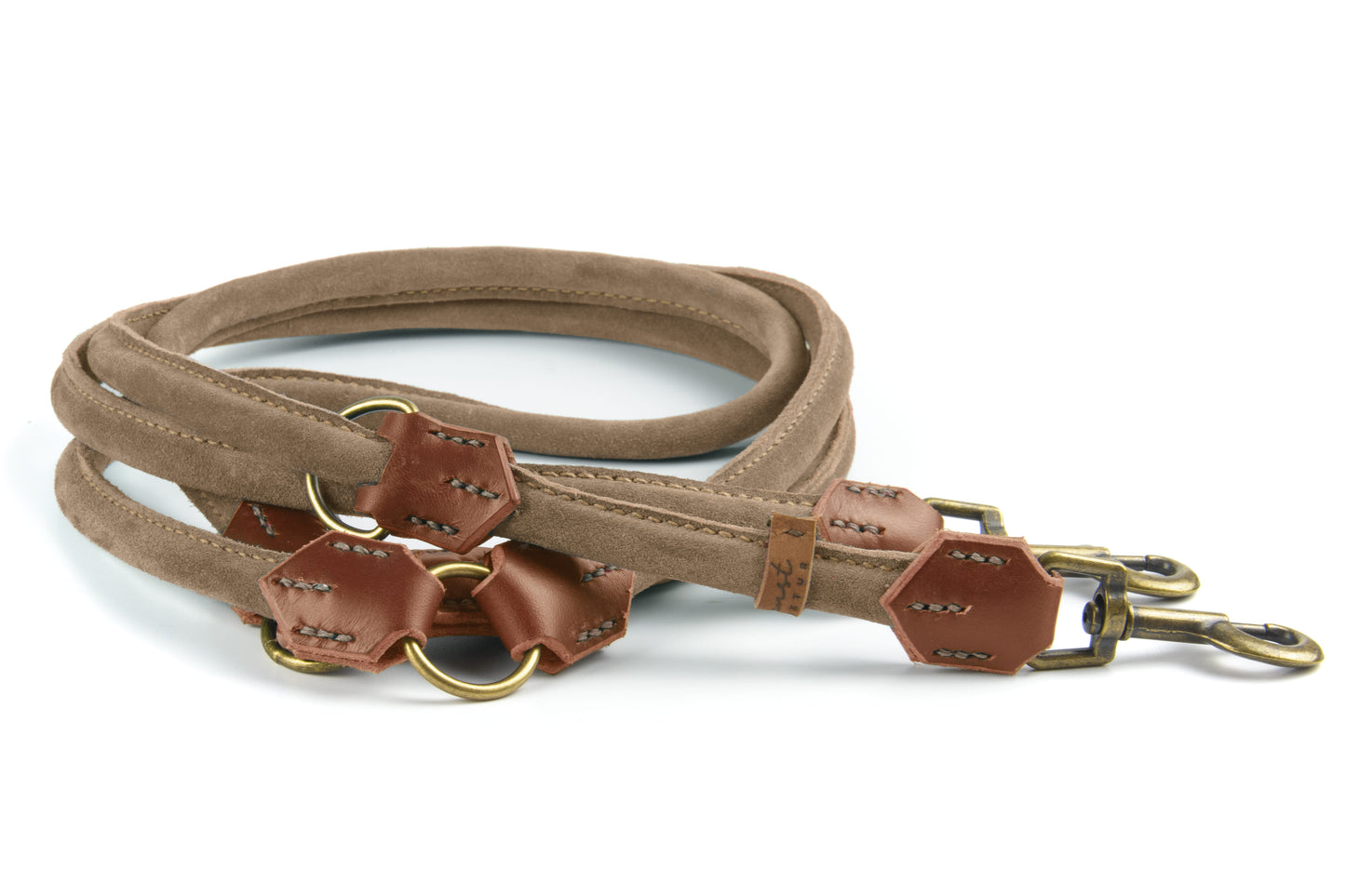 Wildlederleine 'Wildfang' Beige