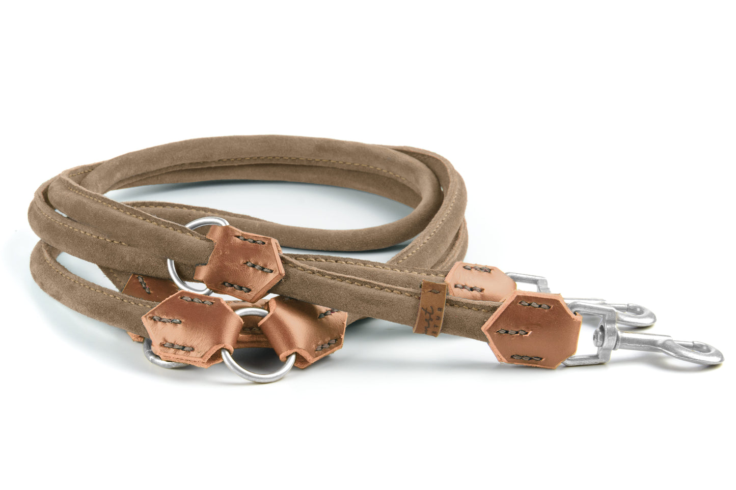 Wildlederleine 'Wildfang' Beige